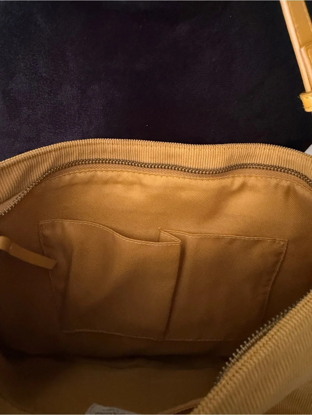 Universal Thread Mustard Yellow Corduroy Shoulder Bag